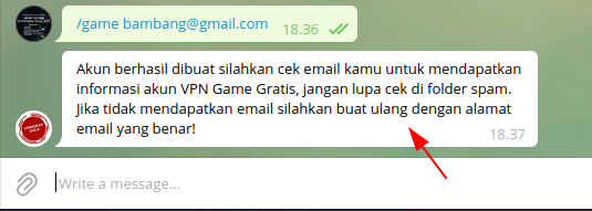 Script VPN Game gratis khusus Mobile Legends di Mikrotik - Kirim perintah /game