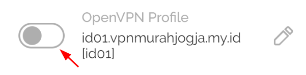 Cara setting OpenVPN di HP Android dan iPhone - Tap icon connect